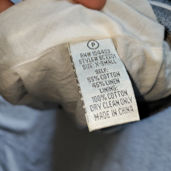 🆕JOA | Striped Linen Chambray Skirt Size XS - Picture 6 of 9